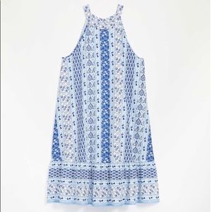 Loft Paisley Tiered Halter Swing Dress